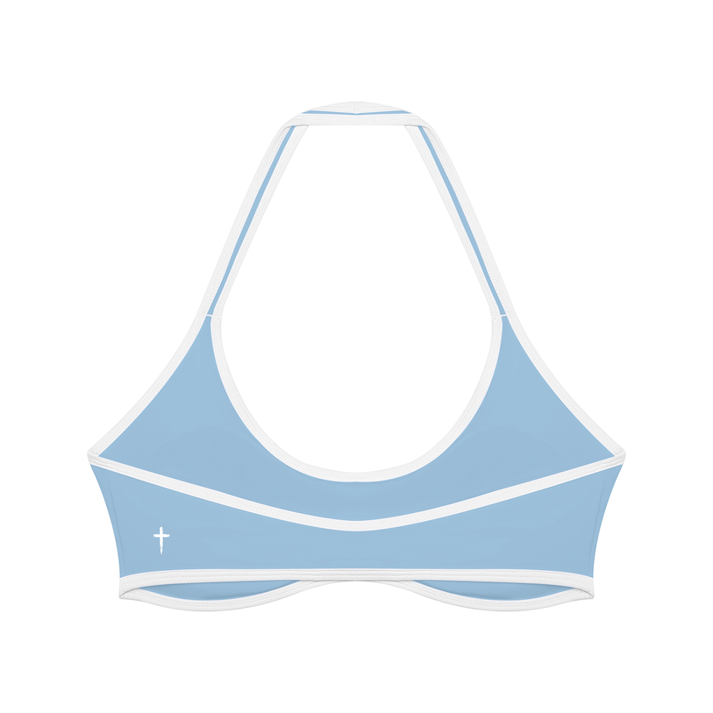 Women's Halter Color Block Yoga Sports Bra