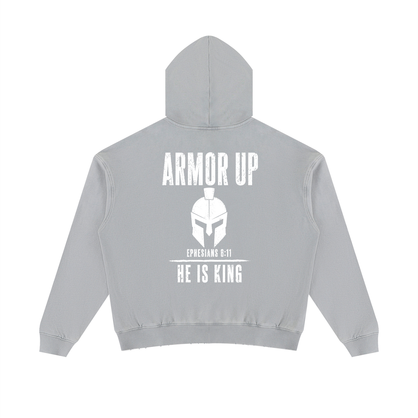 Armor Up Unisex Mineral Wash Distressed Hoodie