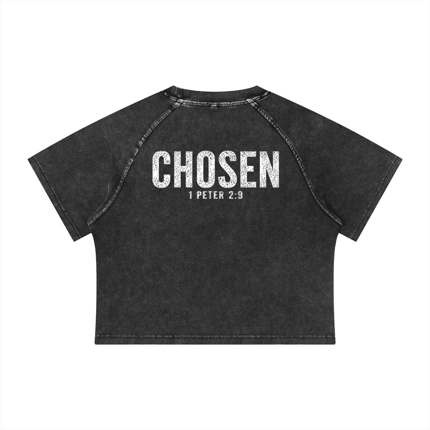Women's Mineral Wash Raglan Crop T-Shirt
