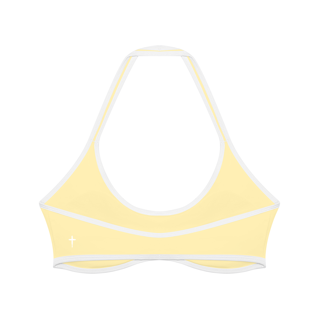 Women's Halter Color Block Yoga Sports Bra