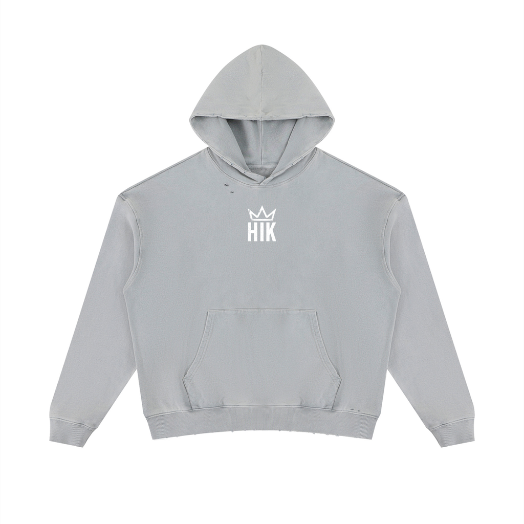 Armor Up Unisex Mineral Wash Distressed Hoodie